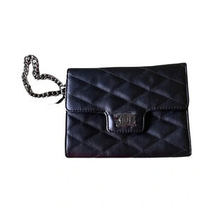 Juicy Couture Black Liquorice Brighter Than‎ A Diamond Flap Wristlet Wallet NWT
